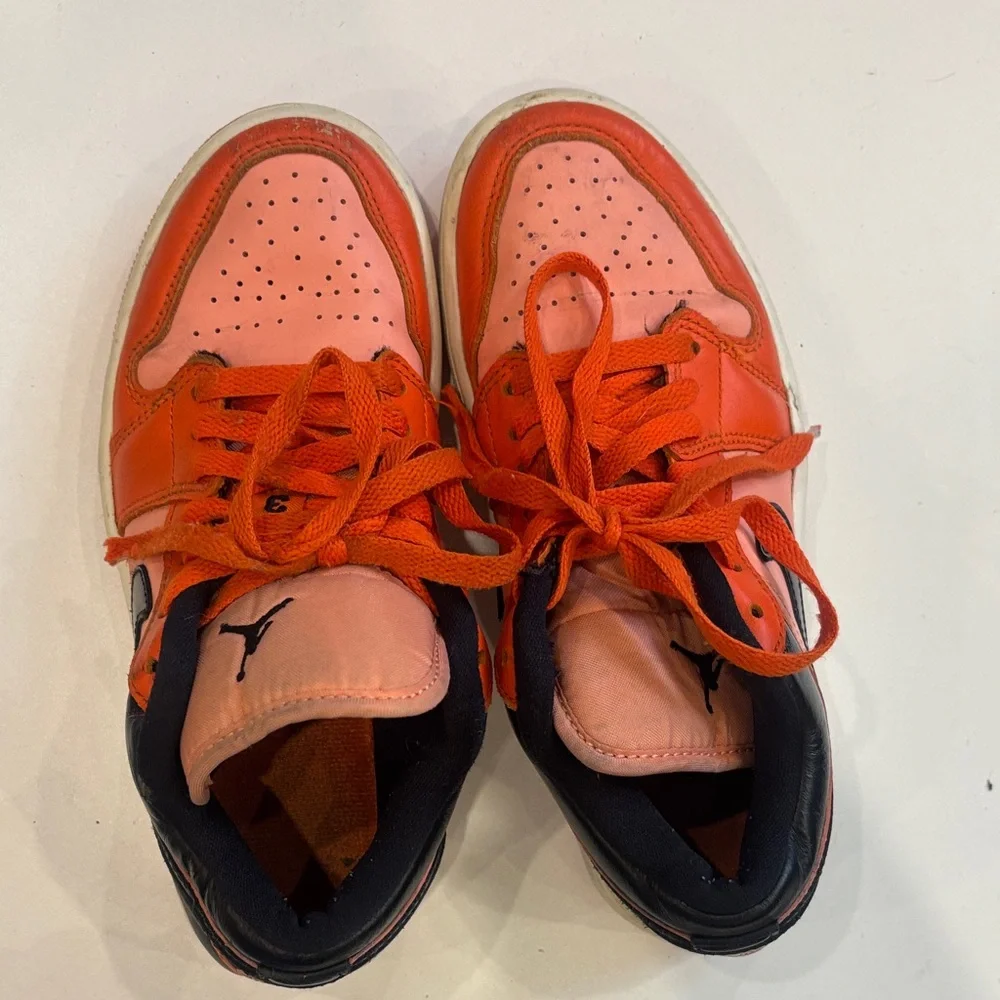 Nike Jordan Low Dunk Kids Sneakers - Orange and Black